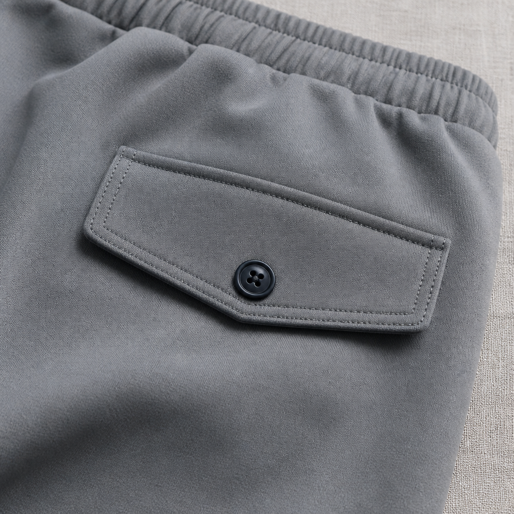 FitEase™ – Slim Cargo Joggers with Stretch Drawstring Waist