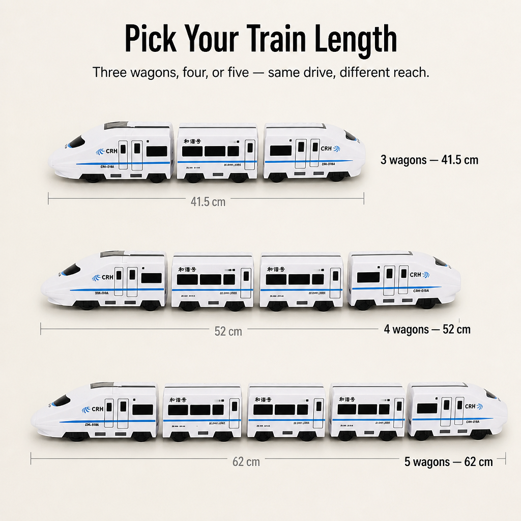 BrainBuzz Express™ — Speed a Life-Like Bullet Train Across Their Bedroom Floor