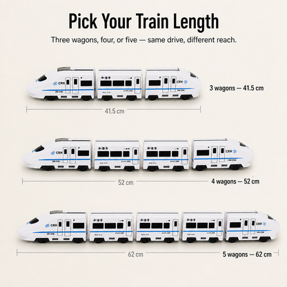 BrainBuzz Express™ — Speed a Life-Like Bullet Train Across Their Bedroom Floor