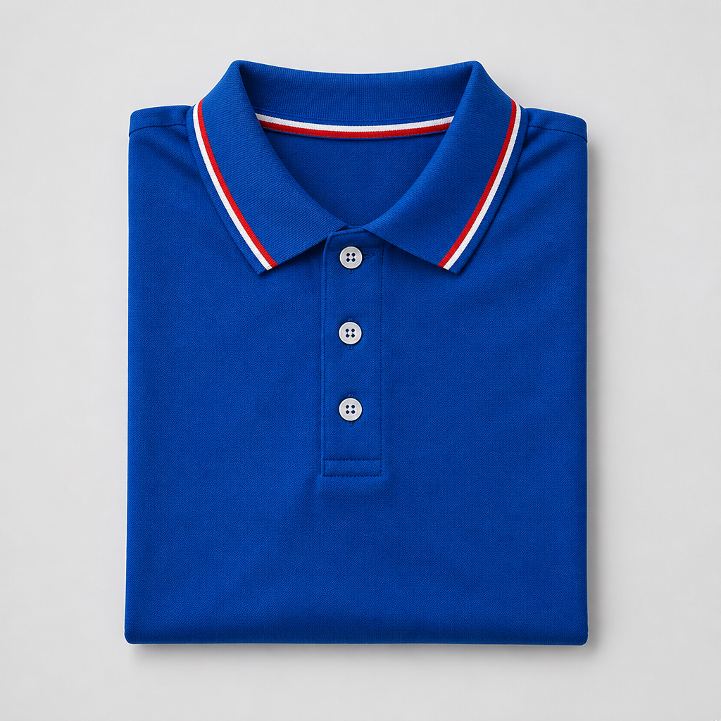 ValorCore™ – Classic Polo Shirt Set, Wrinkle-Resistant with Signature Striped Collar