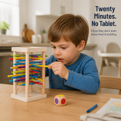 BrainiQ™ — Develop Focus, Patience & Color Skills Using 30 Wooden Sticks