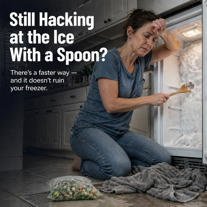 FreezeEase™ — Dissolve Heavy Freezer Ice Quickly Without Scraping or Scratching