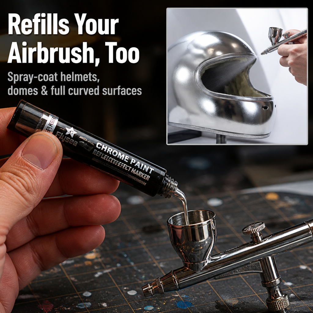 Reflectra™ — Real Liquid Chrome Paint That Dries To A Mirror Finish