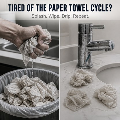SwiftMop™ — Clean Counters, Sinks & Bathroom Splashes Spotless in Seconds