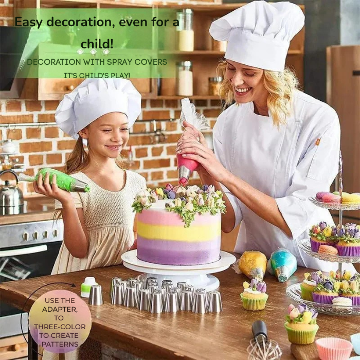 LumePetal™ Tulip Nozzle Set — Unleash Your Inner Cake Artist with Effortless, Stunning Designs