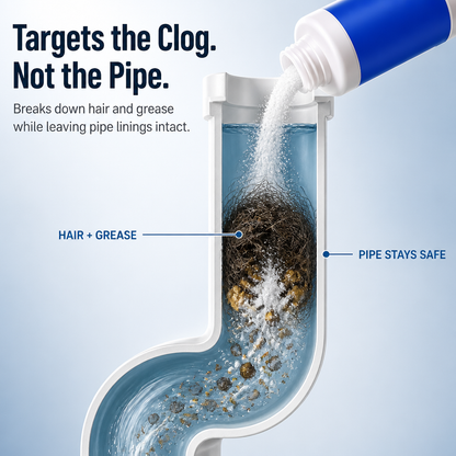 VitaFlow™ Drain Rescue — Dissolve Tough Clogs Fast Without Damaging Your Pipes