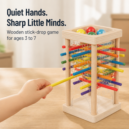 BrainiQ™ — Develop Focus, Patience & Color Skills Using 30 Wooden Sticks