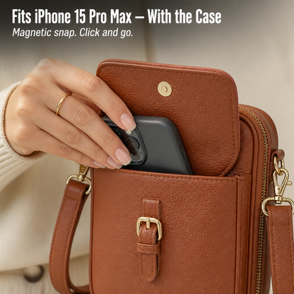 VeroCraft™ — Store Phone, Cards & Everyday Essentials in One Sleek Crossbody