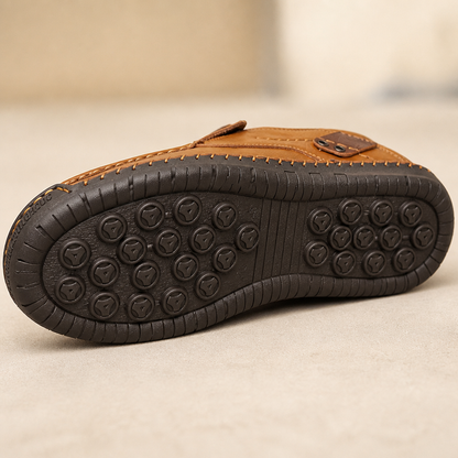 Bravaro™ – Handcrafted Slip-On Leather Loafers with Padded Sole
