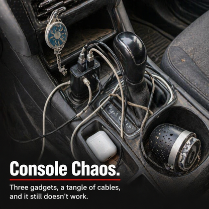 LumiVibe™ — Power, Fragrance & Star-Projection for Your Car from a Single Plug