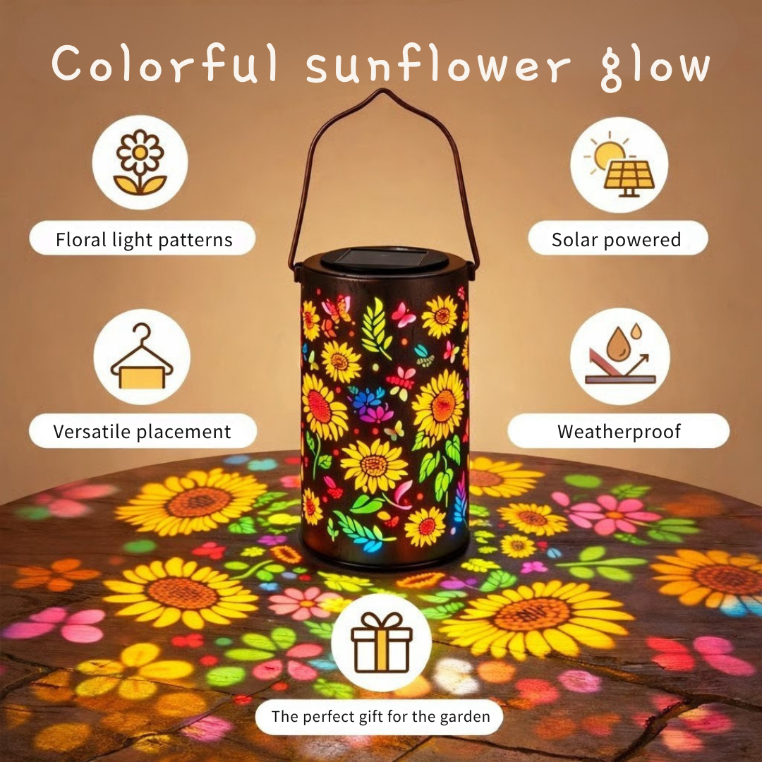 LumaFlare™ Solar Garden Lantern — Transform Your Nights with Effortless, Cozy Sunflower Glow