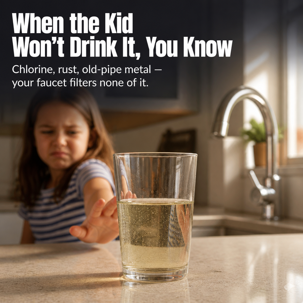 FlowPure™ — Remove Chlorine & Metallic Flavor from Your Tap in Less than a Minute