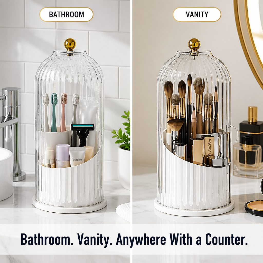 MetroLux™ Brush & Beyond Organizer — Turn Bathroom Mess into Fresh, Clutter-Free Serenity