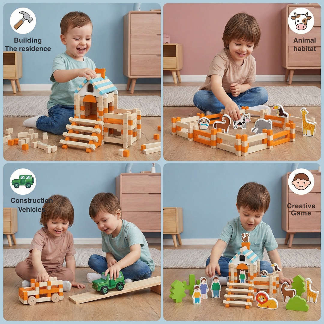 InspiraBlocks™ — Ignite Your Child’s Genius with Pure, Creative Montessori Play