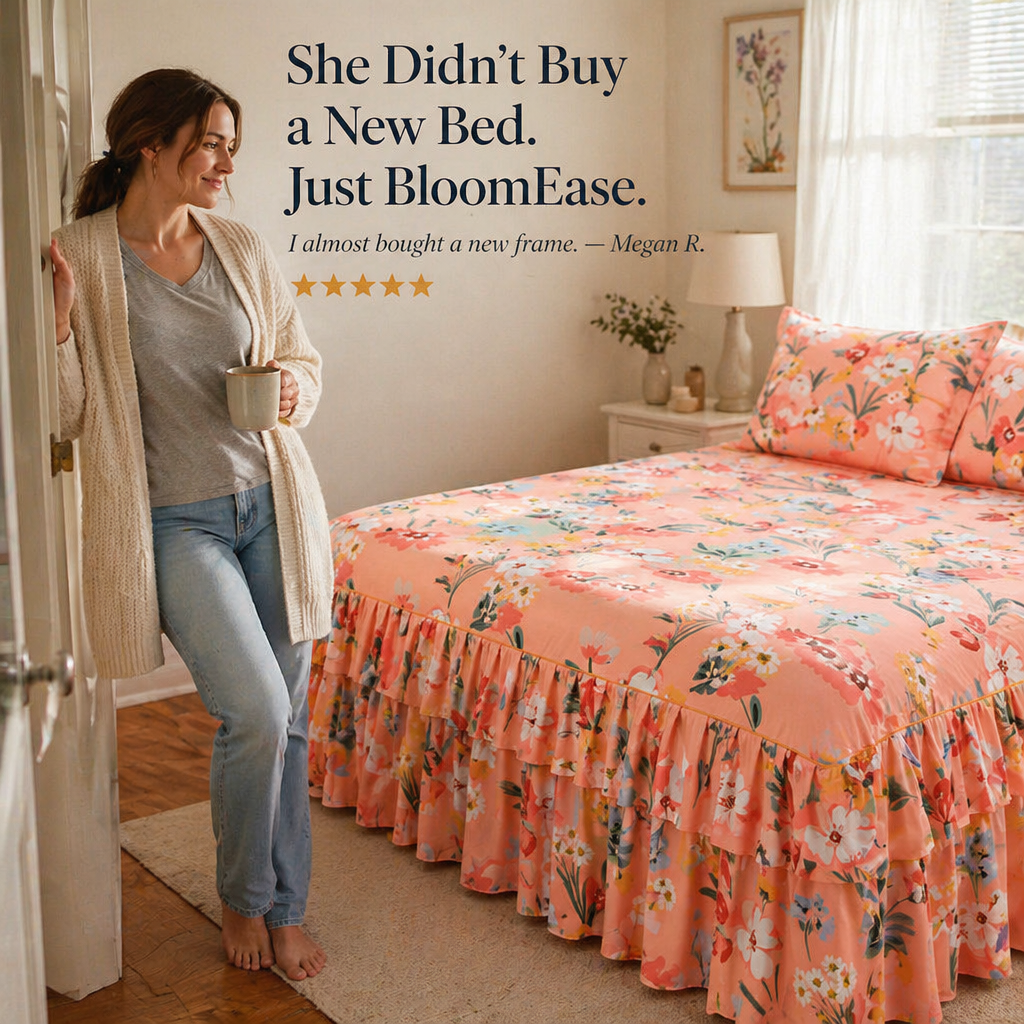 BloomEase™ — Dress Your Bed in Artistic Blooms from Sheet to Floor