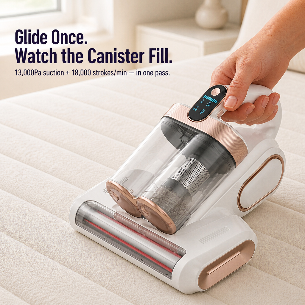 PureRest™ Pro Mattress Cleaner — Extract Dust Mites from Your Mattress for Allergy-Free Rest