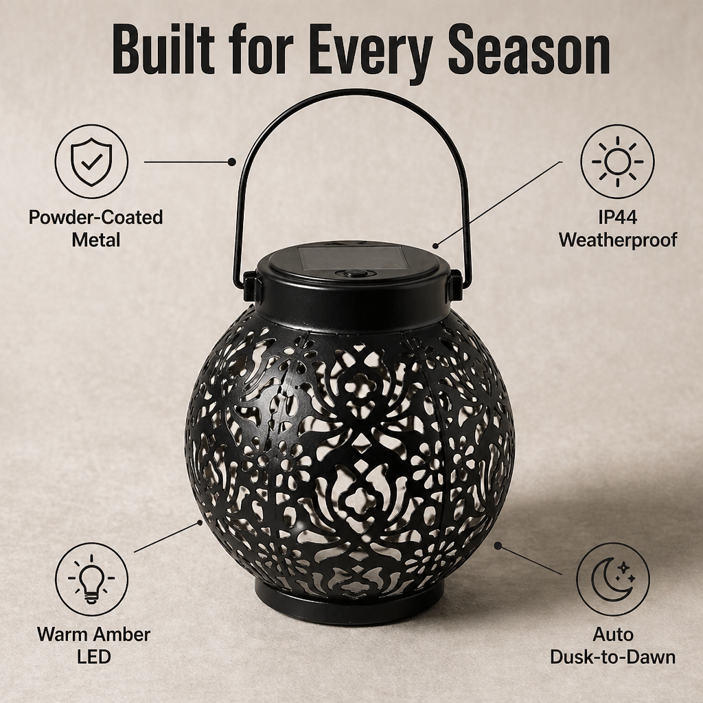 LumiFleur™ Solar Lantern — Project Floral Shadow Enchantment Throughout Your Backyard