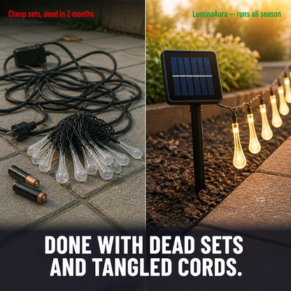 LuminaAura™ — Hang It Once, Solar Powered, Shine Through the Night Outdoors