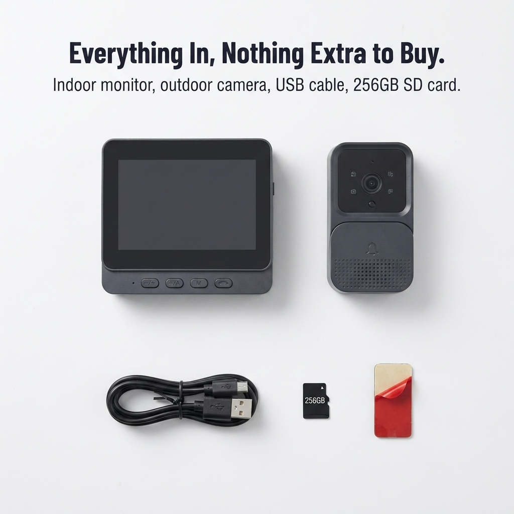ClearGuard™ Wireless Door Viewer — See Every Visitor Clearly and Stay 100% in Control