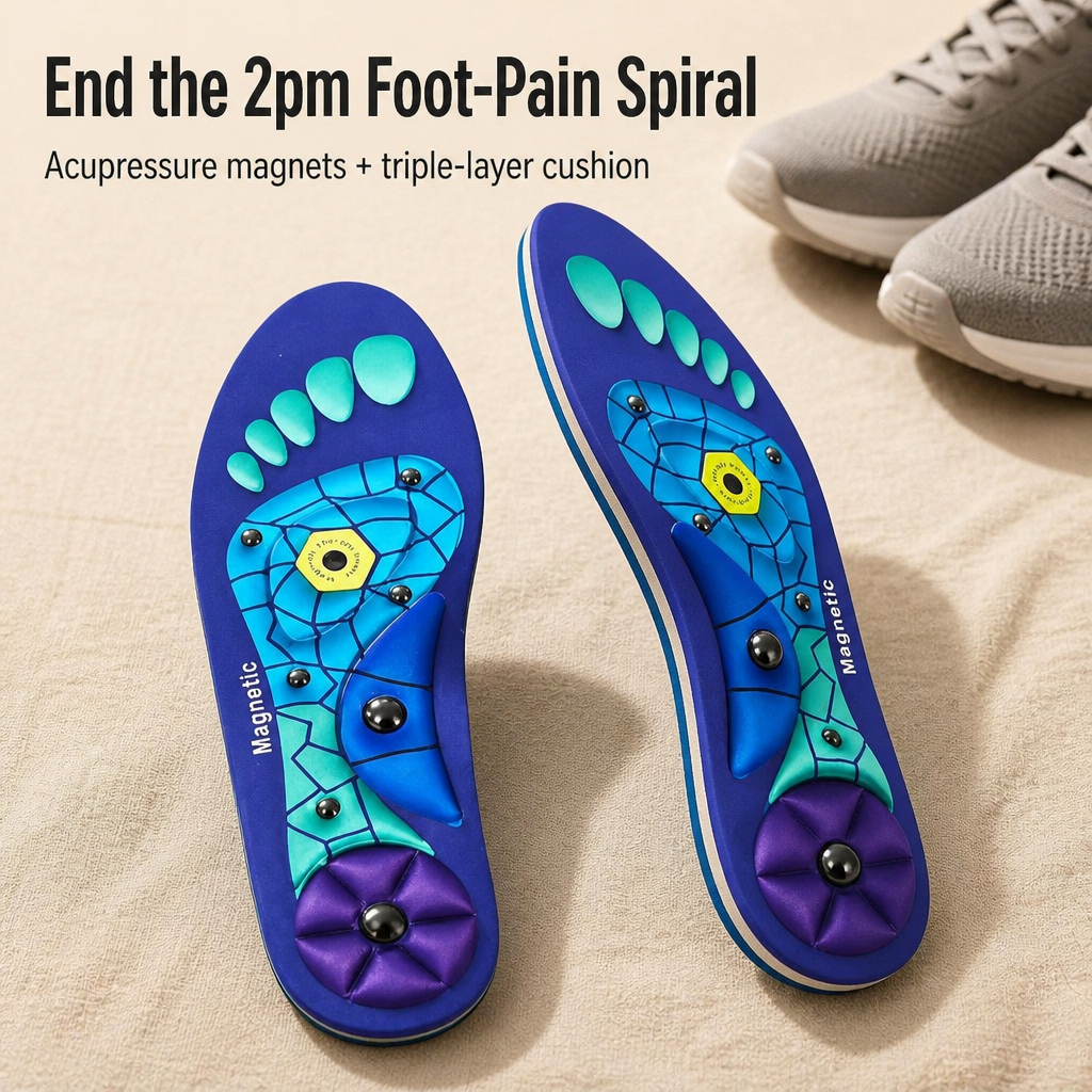 SolaraStep™ — Banish Fatigued Feet & Achy Arches With Acupressure Cushion Relief