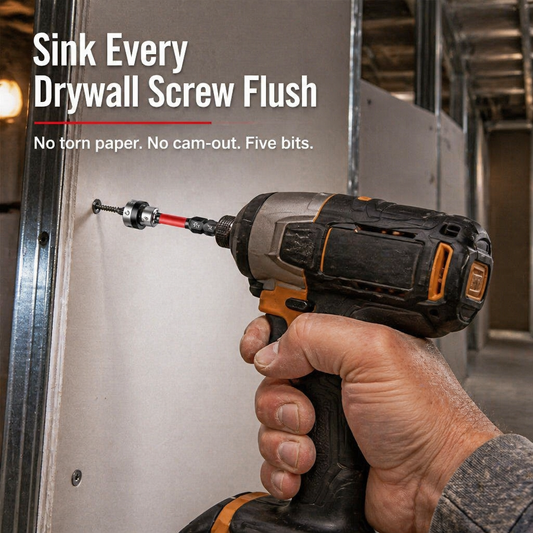 TitanDrive™ — Drive Every Drywall Screw Flush Without Cam-Out or Paper Tear