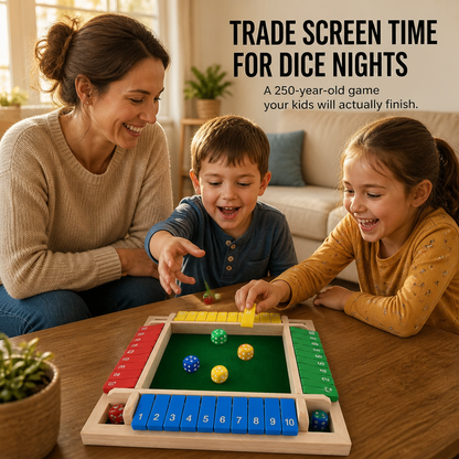 BrainSwing™ — Roll, Add & Close the Box for Screen-Free Family Fun Nights