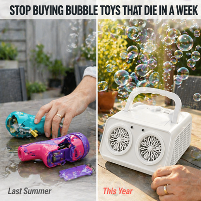 BubblyRush™ — Drench Every Backyard Bash With a Twin-Disc Bubble Blast