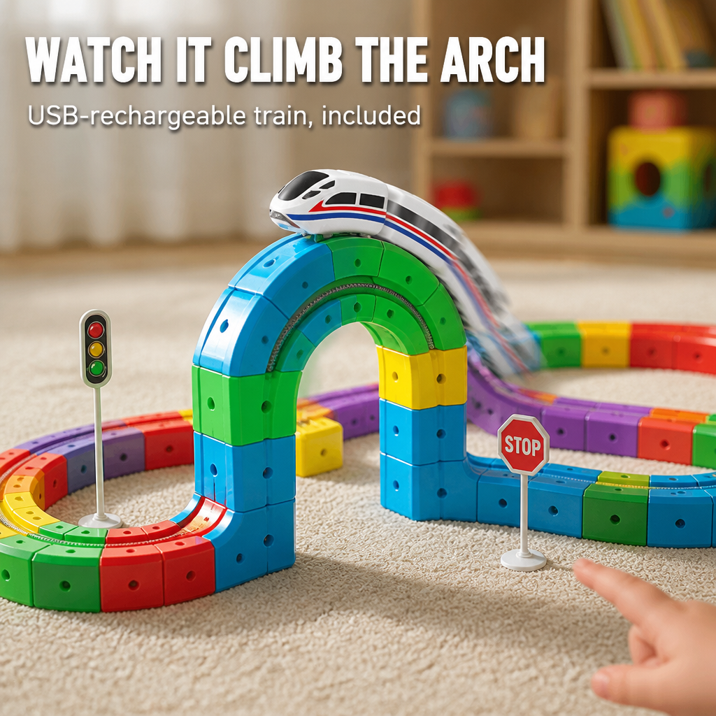 TurboTrail™ — Click-Together Cube Tracks That Keep Kids Away From Screens For Hours