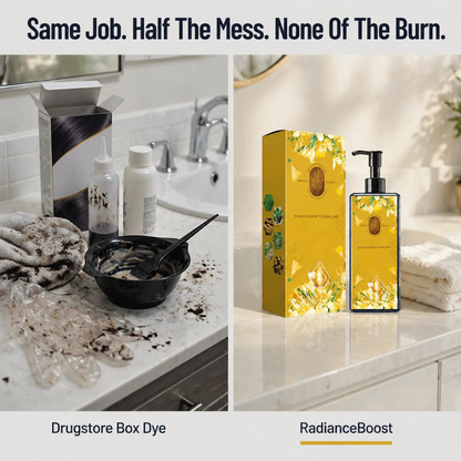 RadianceBoost™ — Infuse Deep Color That Masks Greys & Reinforces Strands
