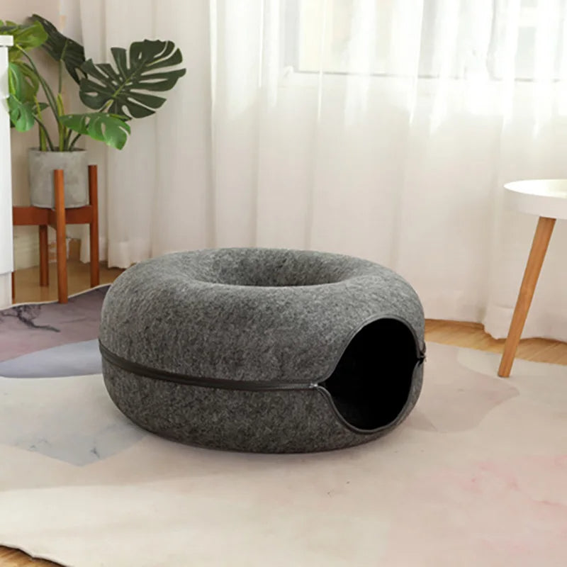 CatDome - Donut-Shaped Cat Tunnel Bed