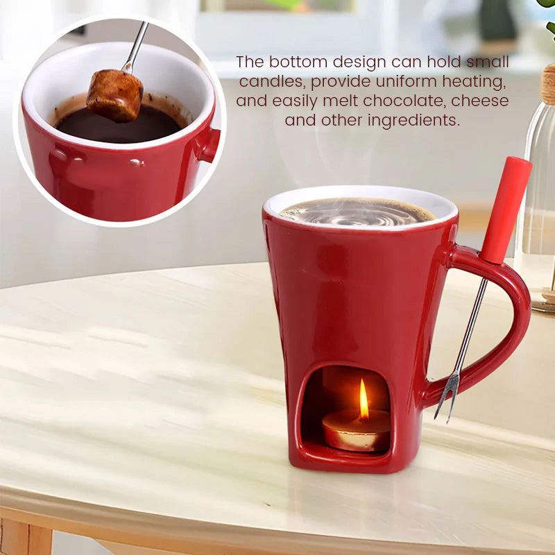 LumaLuxe™ Fondue Mug — Indulge in Silky-Smooth Dips That Soothe Your Soul Instantly