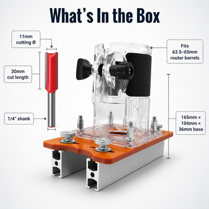 NovaCraft™ — Make Precisely Straight Mortises & Slots Without a Wandering Router