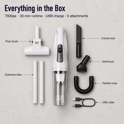 SparkBlitz™ — Cordlessly Lift Crumbs, Pet Hair, and Dust From Every Nook