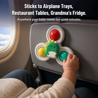 SpinSoothe™ — Attach One to the Tray and Enjoy Your Meal in Peace | 3-Pack