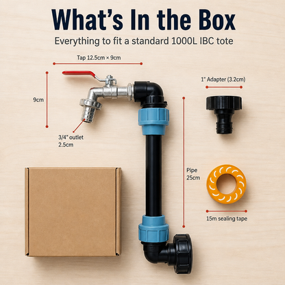 HydroMaster™ — Swap Your Cracked IBC Tap and Stop the Leaks Permanently