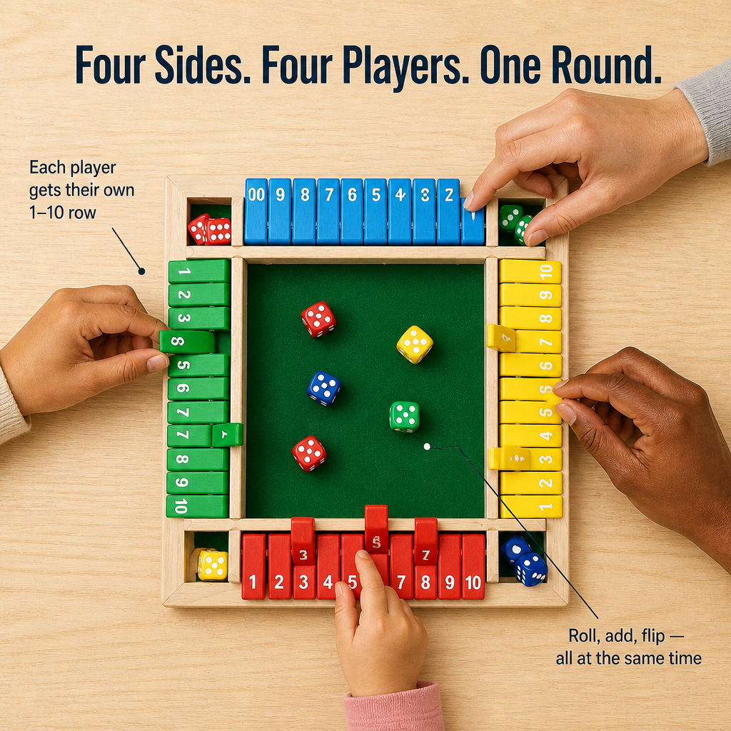 GameFlare™ — Swap Screen Time for the 4-Player Dice Showdowns Kids Crave