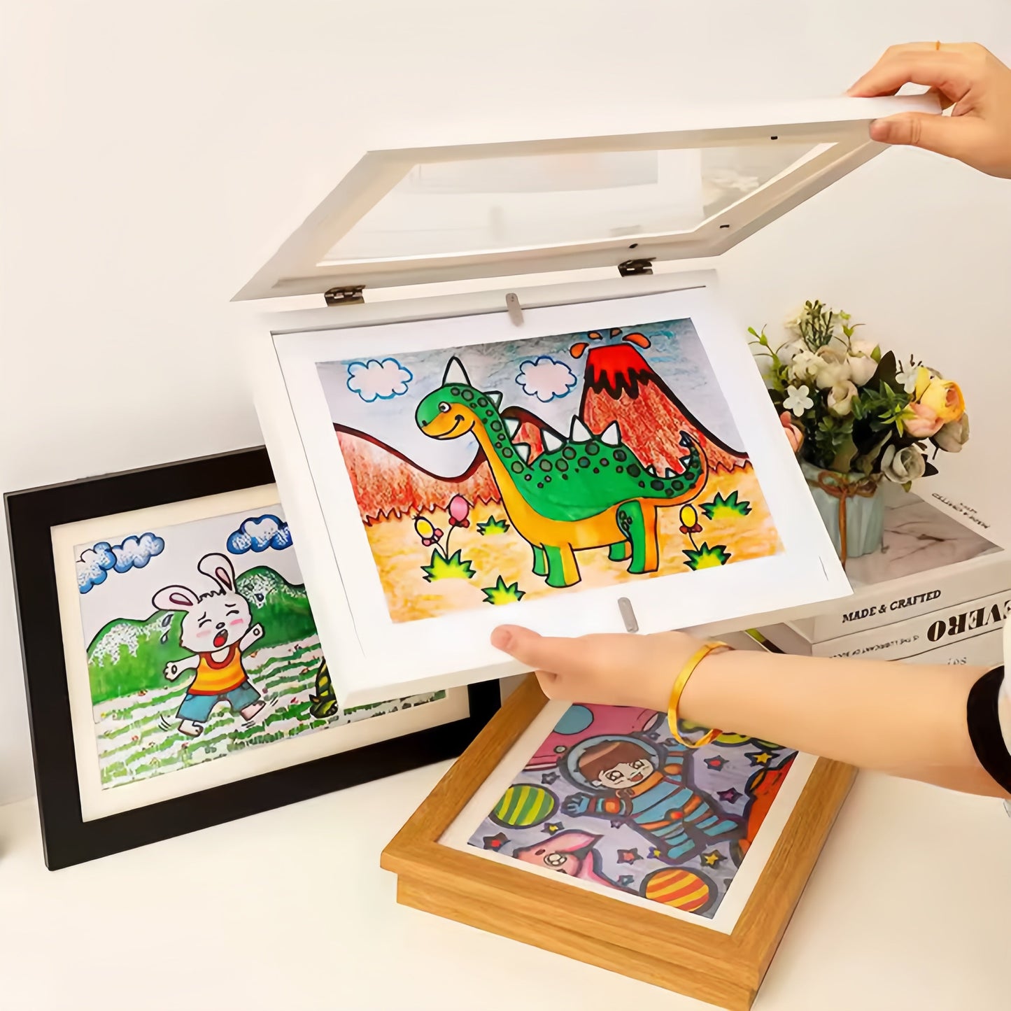 BrightFrame™ — Turn Your Child’s Art into a Proud, Clutter-Free Celebration Every Day
