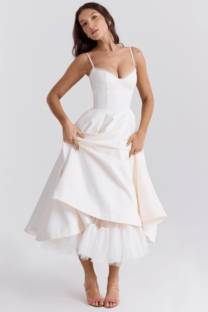 Evelina Elegant Midi Dress