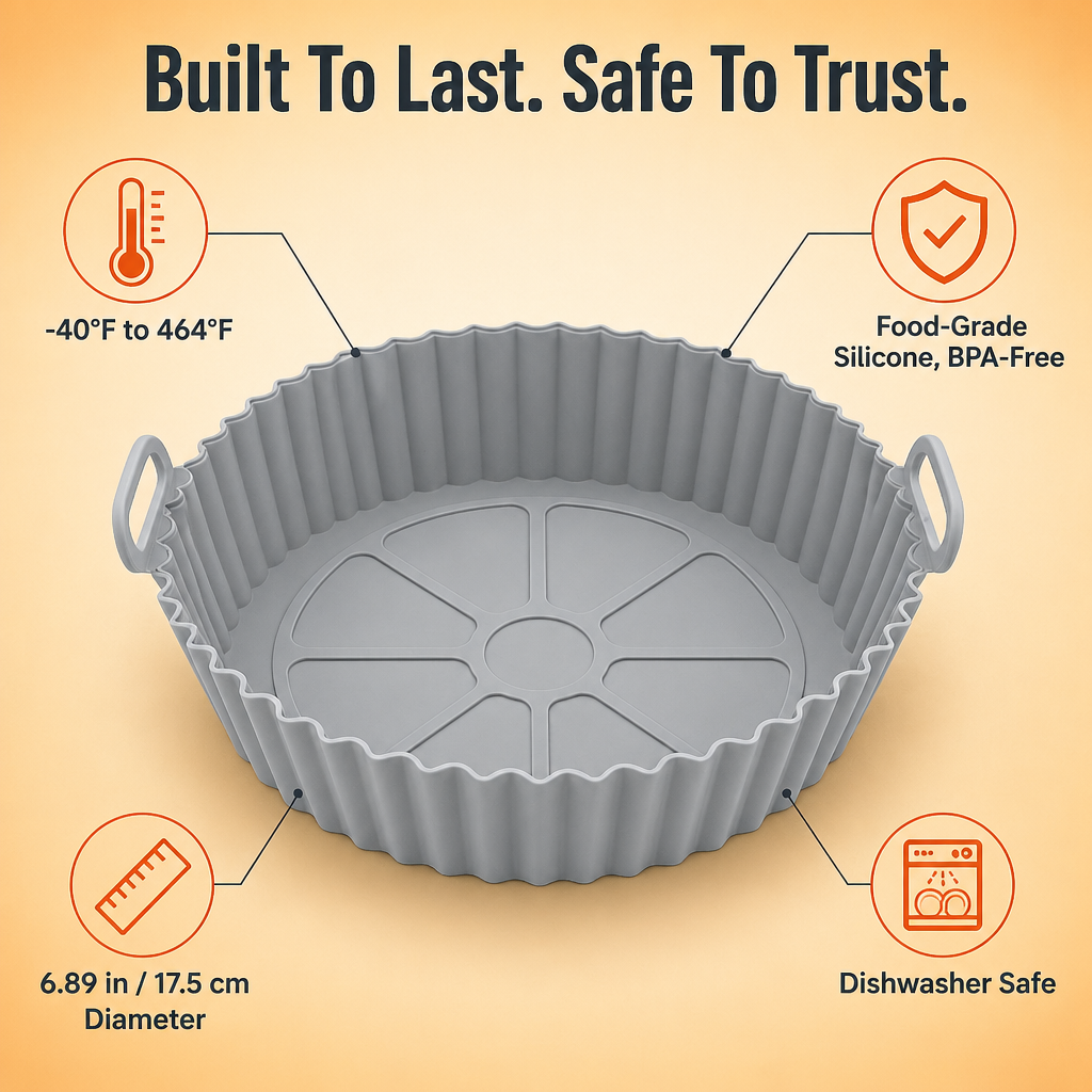 CrispaMat™ — Trap the Grease and Forget Air Fryer Scrubbing Forever