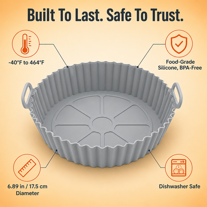 CrispaMat™ — Trap the Grease and Forget Air Fryer Scrubbing Forever