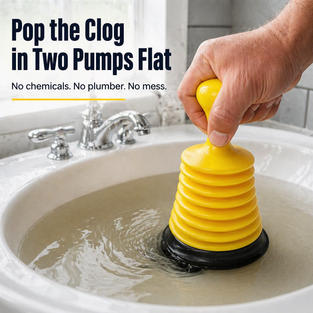 DrainMight™ — Clear Tough Sink Clogs Fast and Mess-Free