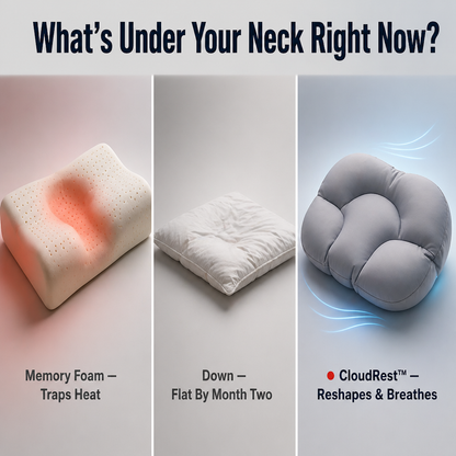 CloudRest™ Sleep Pillow — Support Your Head, Chill Your Sleep, Rise Up Pain-Free