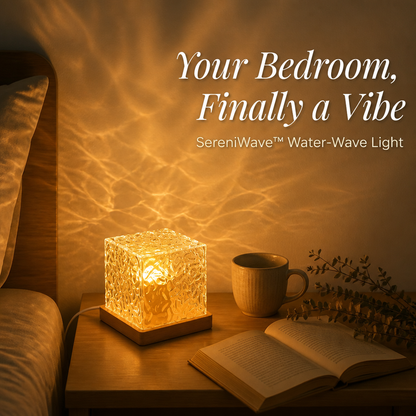 SereniWave™ — Envelop Your Space in Gentle, Rolling Water-Wave Light