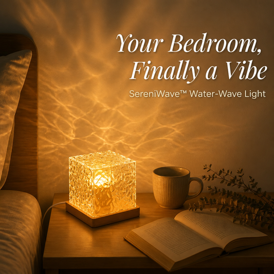 SereniWave™ — Envelop Your Space in Gentle, Rolling Water-Wave Light