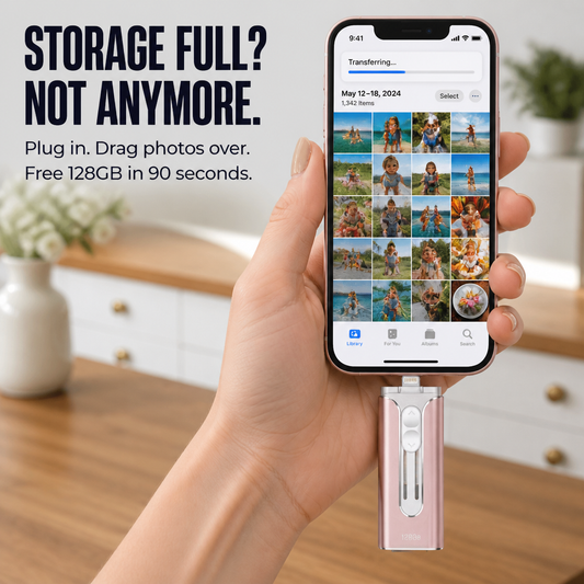 FlashMate™ — Quit Erasing Photos to Free Up Space for More