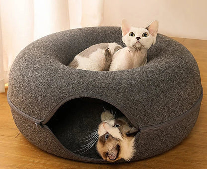 CatDome - Donut-Shaped Cat Tunnel Bed