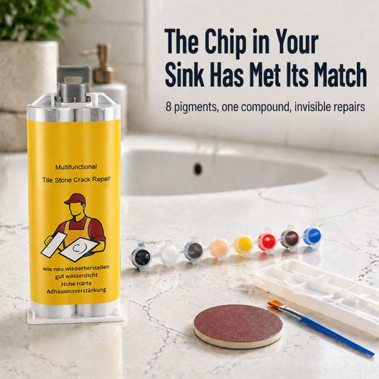 LuxePatch™ — Match Color & Repair Cracked Tile, Stone, or Porcelain Instantly