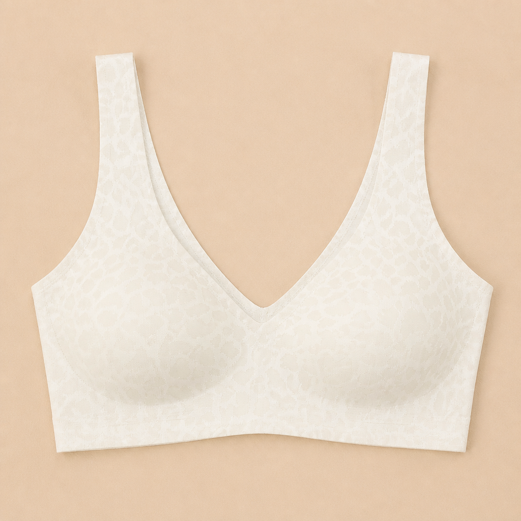 SilquiEase™ – Wireless Seamless Leopard Print Bra with Back Cut-Out