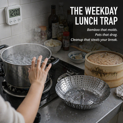 VaporLux™ — Steam Dumplings, Fish & Veggies Directly in Your Microwave
