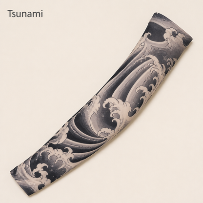 ArborSkin™ – UPF 50+ Sun Shield Arm Sleeve with Japanese Tattoo Design